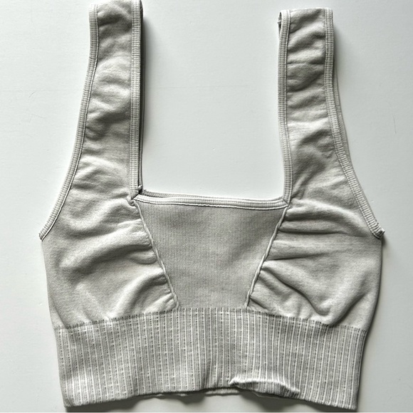 🍂NWOT Free People Movement Square Neck Bra. Gray. Size: XS/S - Picture 5 of 6